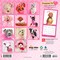 Puppies in Pink | 2026 7 x 14 Inch (Hanging) Monthly Mini Wall Calendar